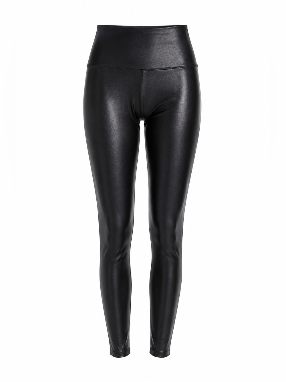 Spanx Faux Leather Leggings High-Rise Black Size Small Petite